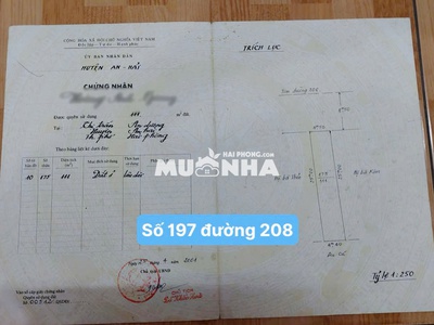 Chính chủ bán nhà mặt đường 208, An Dương, Hải Phòng VỊ TRÍ ĐẸP KINH DOANH TỐT 2