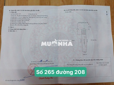 Chính chủ bán nhà mặt đường 208, An Dương, Hải Phòng VỊ TRÍ ĐẸP KINH DOANH TỐT 5