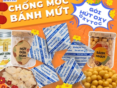 Bánh mứt dễ mốc vì đâu  Giải pháp kiểm soát oxy bằng gói hút Oxytoc 0