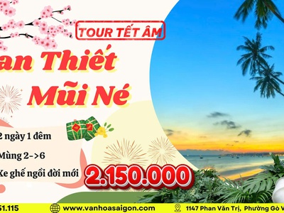 SGC Tourist - Phan Thiết - Mũi Né 2N1Đ Tết Âm Lịch 2026 0