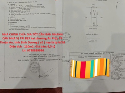 Nhà chính chủ- giá tốt cần bán nhanh căn nhà vị trí đẹp tại tp thuận an, tỉnh bình dương 0