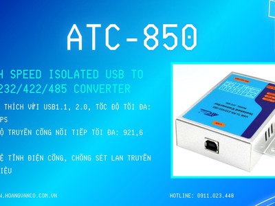  ATC-850   High Speed Isolated USB to RS-232/422/485 Converter 0