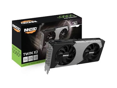 Card màn hình INNO3D GeForce RTX 5060 Ti 16GB TWIN X2 GDDR7  N506T2-16D7-191073N 0