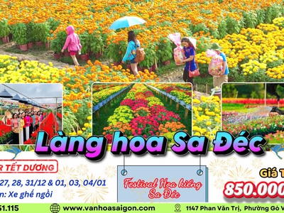 Tour Tết Dương Lịch 2026-Làng hóa Sa Đéc 1N-SGC Tourist 1