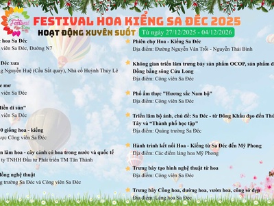 Tour Làng Hoa Sa Đéc 1 Ngày - Tết Dương Lịch - SGC 1
