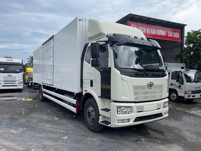 Công ty bán xe tải Faw 7t25 tấn thùng kín container 9m9 4