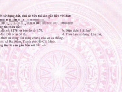 Chính chủ cần bán lô đất tại xuân thới thượng, bà điểm hóc môn, tp hcm. 4