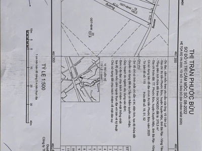 Chủ cần bán  gấp lô này  tt phước bửu  cũ  xã hồ tràm tphcm. 1