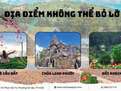 Du xuân Tết Âm Lịch 2026- Đà Lạt 3 ngày 3 đêm 3