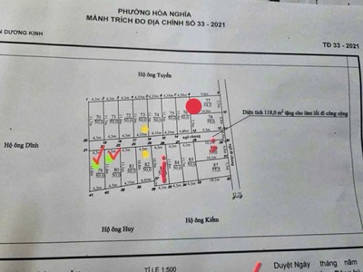 1,6x tỷ   lô đất tuyến 2 ngõ 136 hải phong, sát cầu rào 3   nguồn hàng đầu tư hiếm khu hòa nghĩa 1