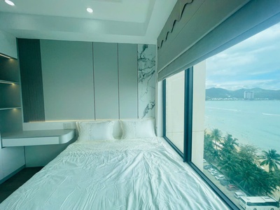 Căn hộ view biển ngay bãi tắm hòn chồng tặng full nội thất hiện đại tại mường thanh viễn triều 0