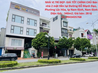 Nhà vị trí đẹp- giá tốt chính chủ bán nhà 2 mặt tiền tại tp nam định, tỉnh nam định 0