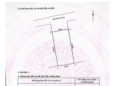 Bán đất 72m  mặt tiền 6m tặng nhà 2 tầng ngõ 201 lạch tray hải phòng 3