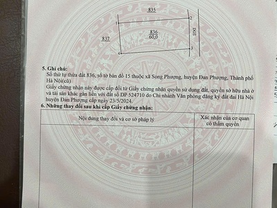 Sang nhượng gấp 60m  đất đẹp   đan phượng, hà nội 0