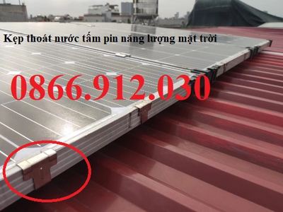 Kẹp thoát nước pin solar, giải pháp bảo vệ khung pin 4