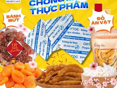 Chống mốc bánh mứt từ gốc bằng gói hút oxy Oxytoc 0