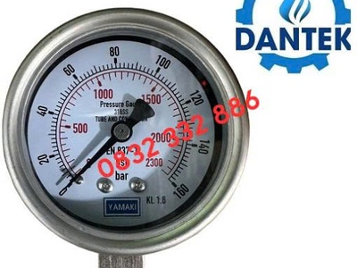Mua Đồng hồ áp suất Yamaki 0-160 bar Dantek giá tốt ở Bình Dương 0