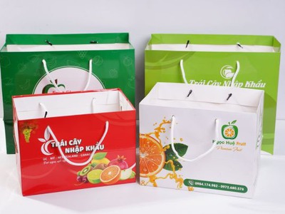 In túi giấy đựng hoa quả nâng tầm giá trị nông sản 1