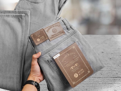 Quần jean nam Jacobs Cole ống suông xám 0