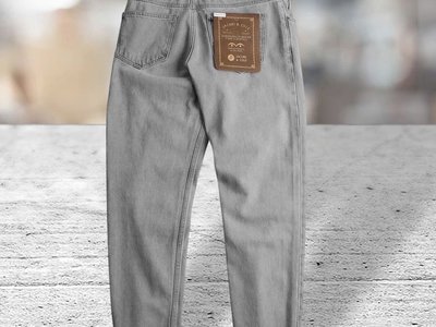 Quần jean nam Jacobs Cole ống suông xám 3