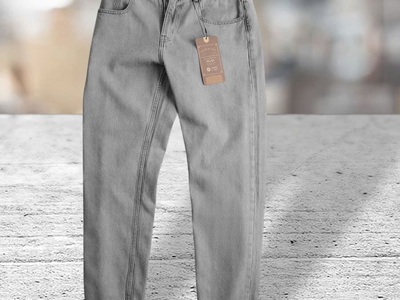 Quần jean nam Jacobs Cole ống suông xám 4