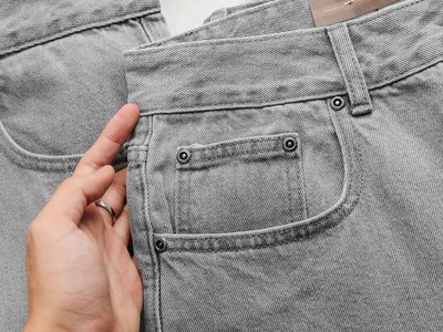 Quần jean nam Jacobs Cole ống suông xám 2