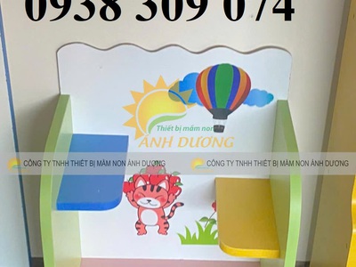 Kệ góc chơi mầm non, kệ cá nhân mầm non, kệ nhà trẻ 0