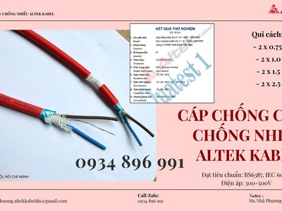 Cáp Chống Cháy Chống Nhiễu 2x2.5 Mm2 Giao Ngay Cần Thơ, Đồng Nai, Long An. 1