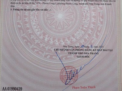 Bán lô góc đẹp đường f1 f5 thuộc tđc phước long 1, nam nha trang. 3