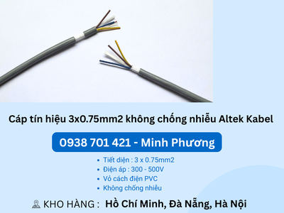 Cáp điều khiển không chống nhiễu CT-500 3x0.75 Altek Kabel Đà Nẵng, Hải Dương, Hải Phòng 3
