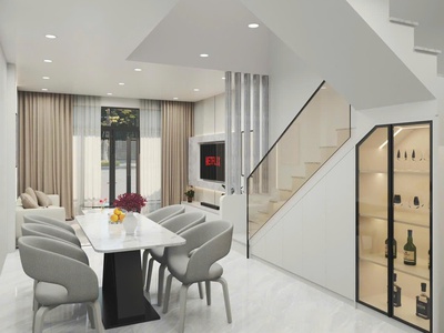 Nhà đẹp 2 tầng 2 mặt tiền hẻm ô tô hải đức   full nội thất   giá 4,5 tỷ 2