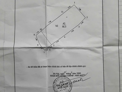 Cần bán nhà đất diện tích đất 46,5m2 mặt tiền 4m có nhà 2 tầng cũ 0