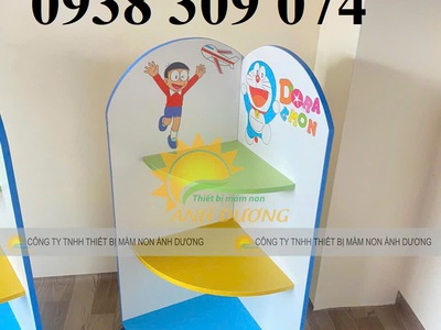 Kệ góc chơi mầm non, kệ cá nhân mầm non, kệ nhà trẻ 5