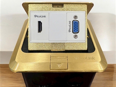 Ổ cắm mạng âm sàn RJ45. RJ11, HDMI, VGA, Nhân Điện, Audio, Quang giá tốt hàng dự án PICOLINK 1