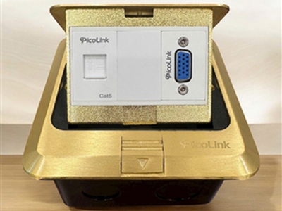 Ổ cắm mạng âm sàn RJ45. RJ11, HDMI, VGA, Nhân Điện, Audio, Quang giá tốt hàng dự án PICOLINK 9