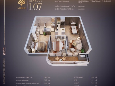 Sở hữu ngay PENTHOUSE THE LEGEND view sông Hàn - View biển. ĐÀ NẴNG Vị trí cực kì đắt địa 1