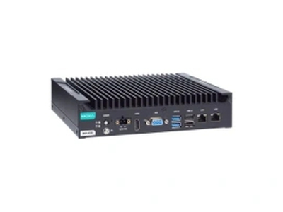 BXP-A100-E2-T: Box computer with Intel Atom  x6211E processor, 2 LAN ports, 2 serial ports, 4 DIs, 4 0
