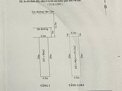 Mặt đường Văn Cao - 90m2 - ngang 4,5m - 5 tầng - không lỗi - giá tốt 18 tỷ 0