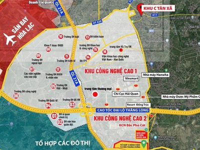 Bán đất cổ đông sơn tây gần fpt, đhqg , khu cnc hòa lạc 2