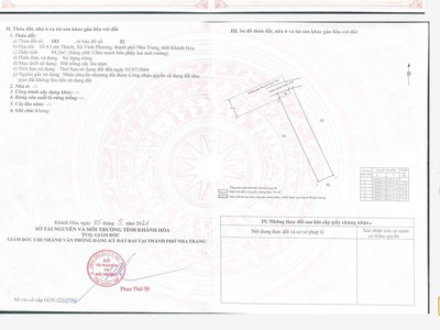 Bán đất vĩnh phương   nha trang  phường bắc nha trang , quy hoạch thổ cư 3