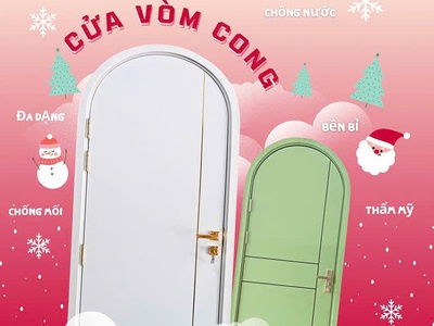 Cửa vòm nhựa gỗ composite 0