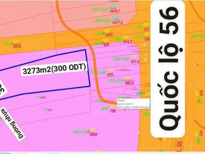 Chính chủ cần bán - đất sào hòa long    diện tích: 3.300 m   300 m  thổ cư, phủ hồng toàn bộ 0