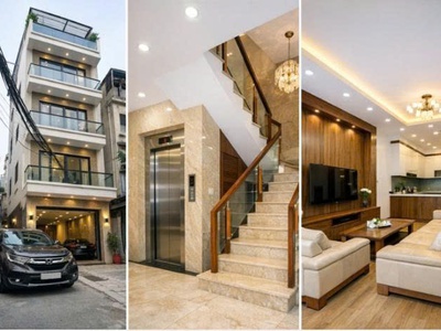 Bán nhà hoàng quốc việt   ngõ ô tô   thang máy   khai thác cực tốt 0