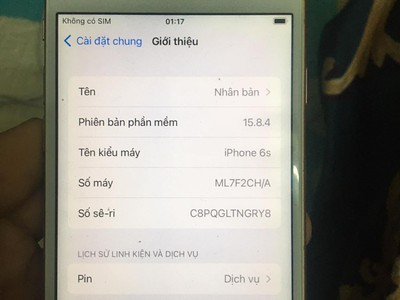 Pass iphone 6s Quốc tế 16GB 5