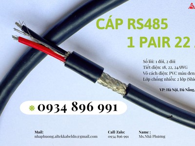 Cáp Truyền Thông Rs485 1 Pair 22 Awg Bình Dương, Long An, Cần Thơ. 1