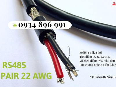 Cáp Truyền Thông Rs485 1 Pair 22 Awg Bình Dương, Long An, Cần Thơ. 2
