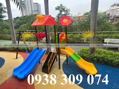 Cầu trượt cho bé, cầu trượt liên hoàn, cầu trượt xích đu 2