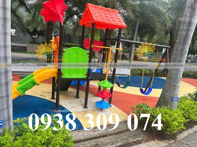 Cầu trượt cho bé, cầu trượt liên hoàn, cầu trượt xích đu 3