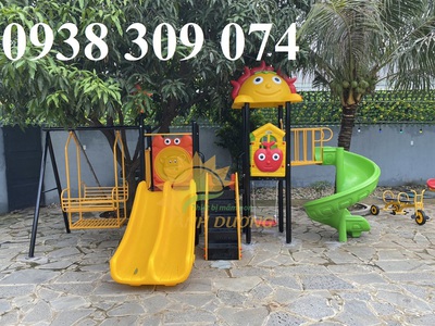 Cầu trượt cho bé, cầu trượt liên hoàn, cầu trượt xích đu 4