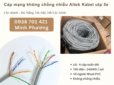 Cáp mạng không chống nhiễu Altek Kabel utp 5e Khánh Hòa   Bình Định   Gia Lai 0